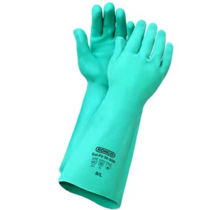 Sol-Fit Nitrile 18" 22mil Unlined Green Large 6x6